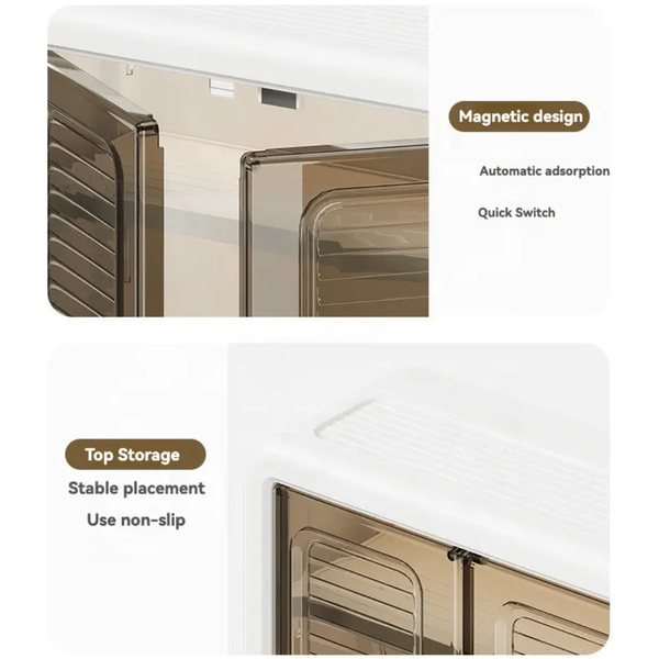 Plastic Wall Mounted Storage Cabinet for Kitchen and Bathroom Organizer