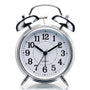 Retro Twin Bell Alarm Clock | Loud Alarm for Heavy Sleepers | Metal Body Analog Table Clock with Night Light | Vintage Desk Clock for Bedroom, Office & Study