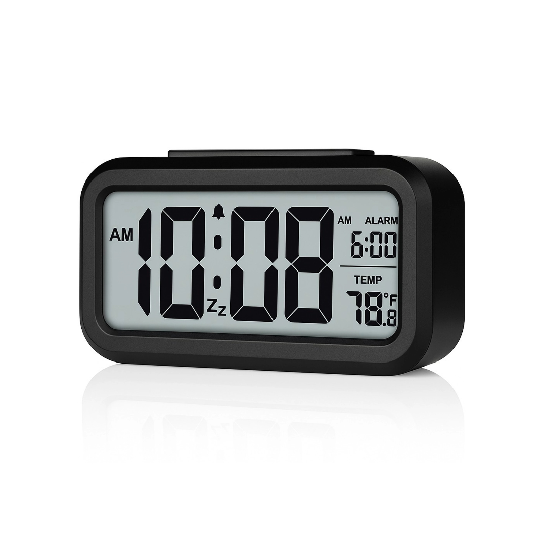 Digital Alarm Clock Black