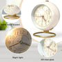 Round Desk Loud Alarm Clock - Pink